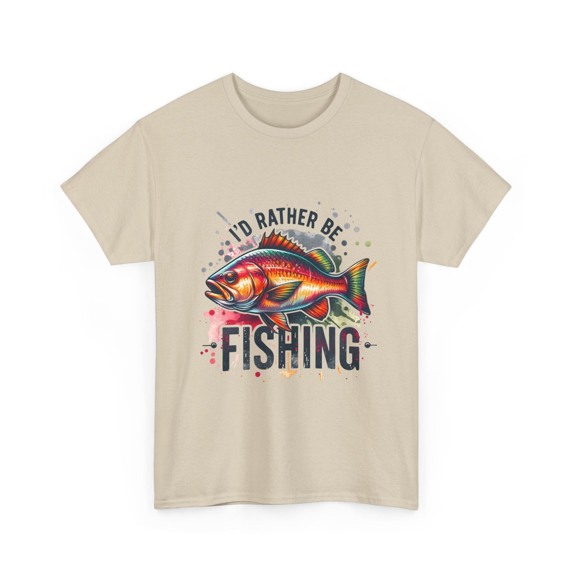 Id Rather Be Fishing Unisex Heavy Cotton Tee - EternalAscension