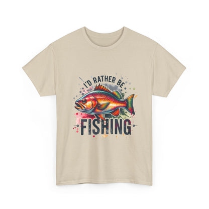 Id Rather Be Fishing Unisex Heavy Cotton Tee - EternalAscension