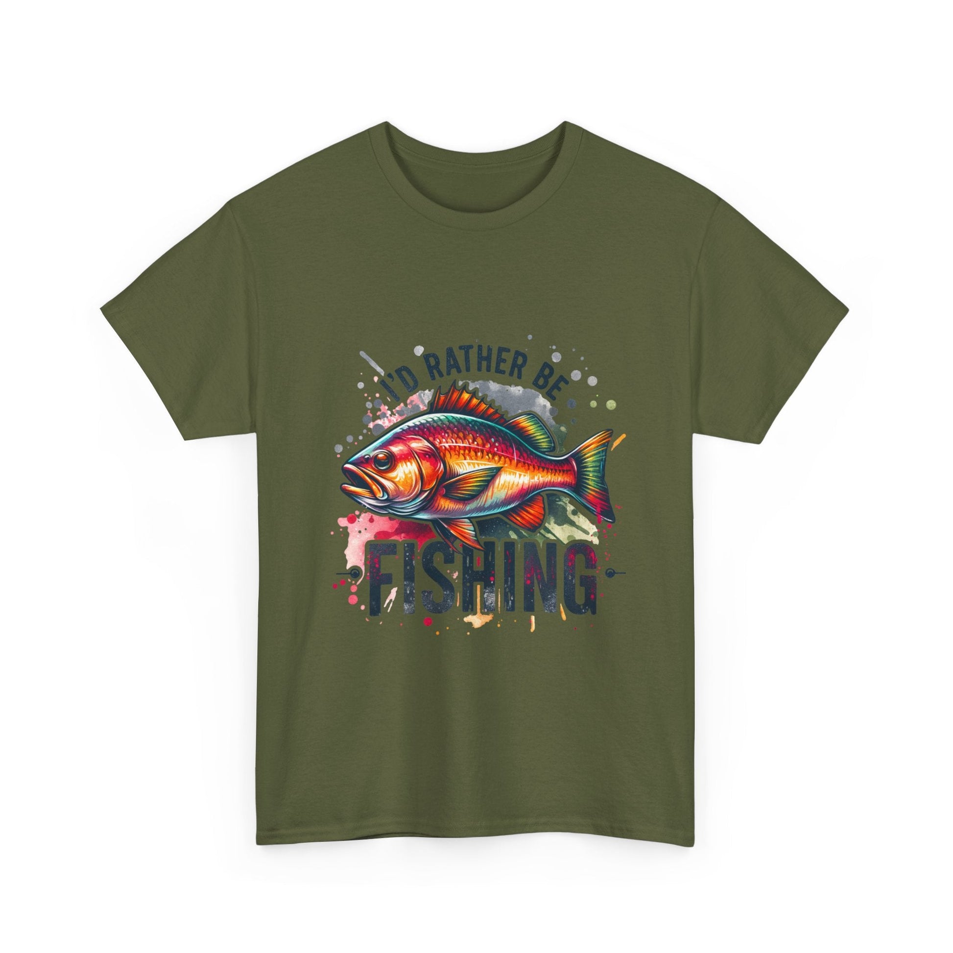 Id Rather Be Fishing Unisex Heavy Cotton Tee - EternalAscension