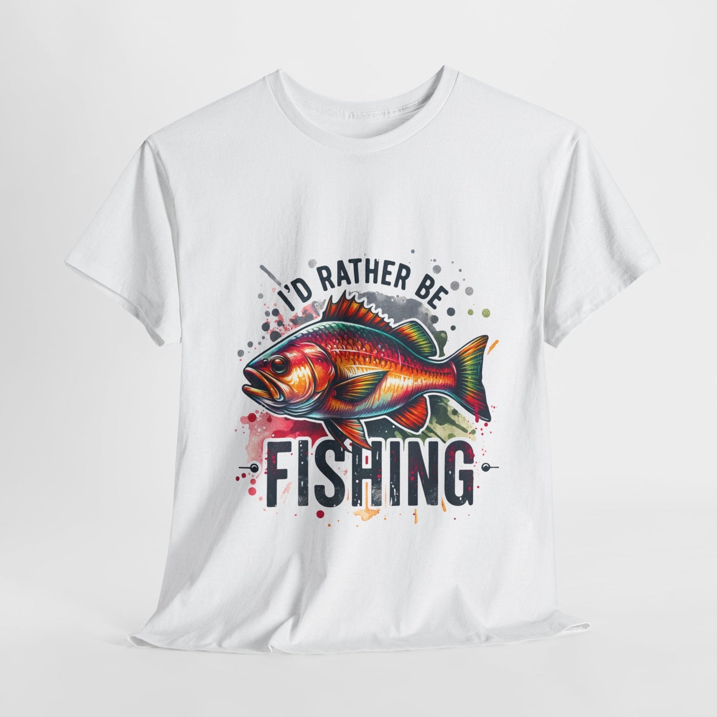Id Rather Be Fishing Unisex Heavy Cotton Tee - EternalAscension