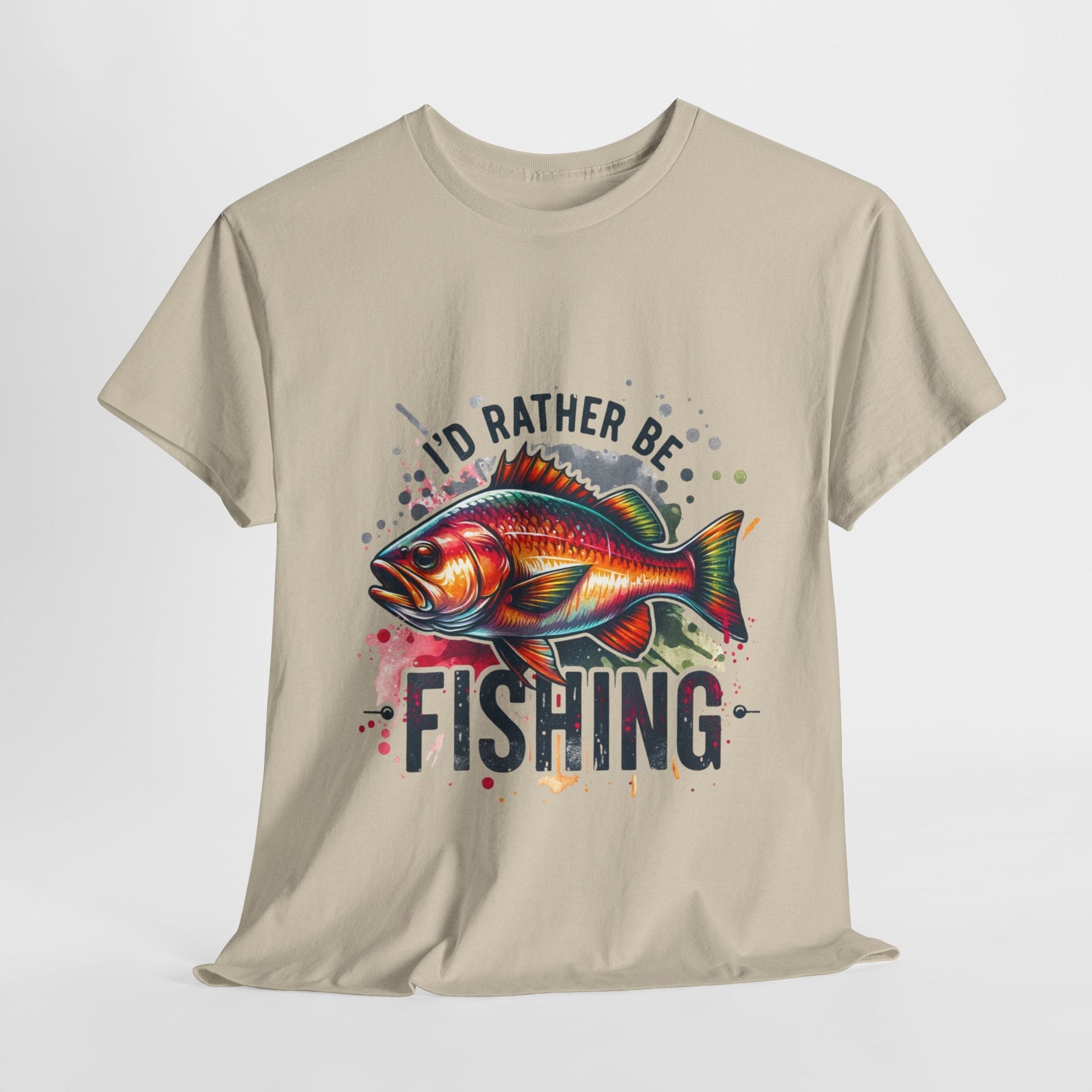 Id Rather Be Fishing Unisex Heavy Cotton Tee - EternalAscension