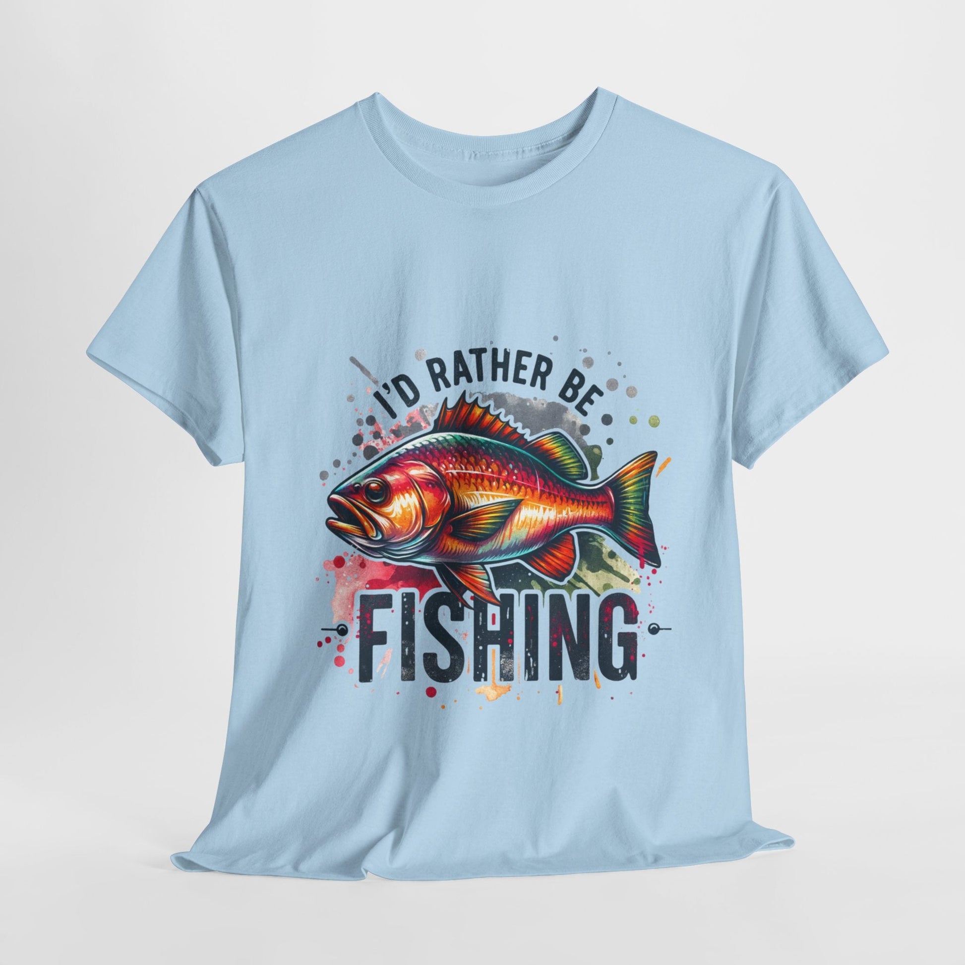 Id Rather Be Fishing Unisex Heavy Cotton Tee - EternalAscension
