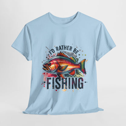 Id Rather Be Fishing Unisex Heavy Cotton Tee - EternalAscension