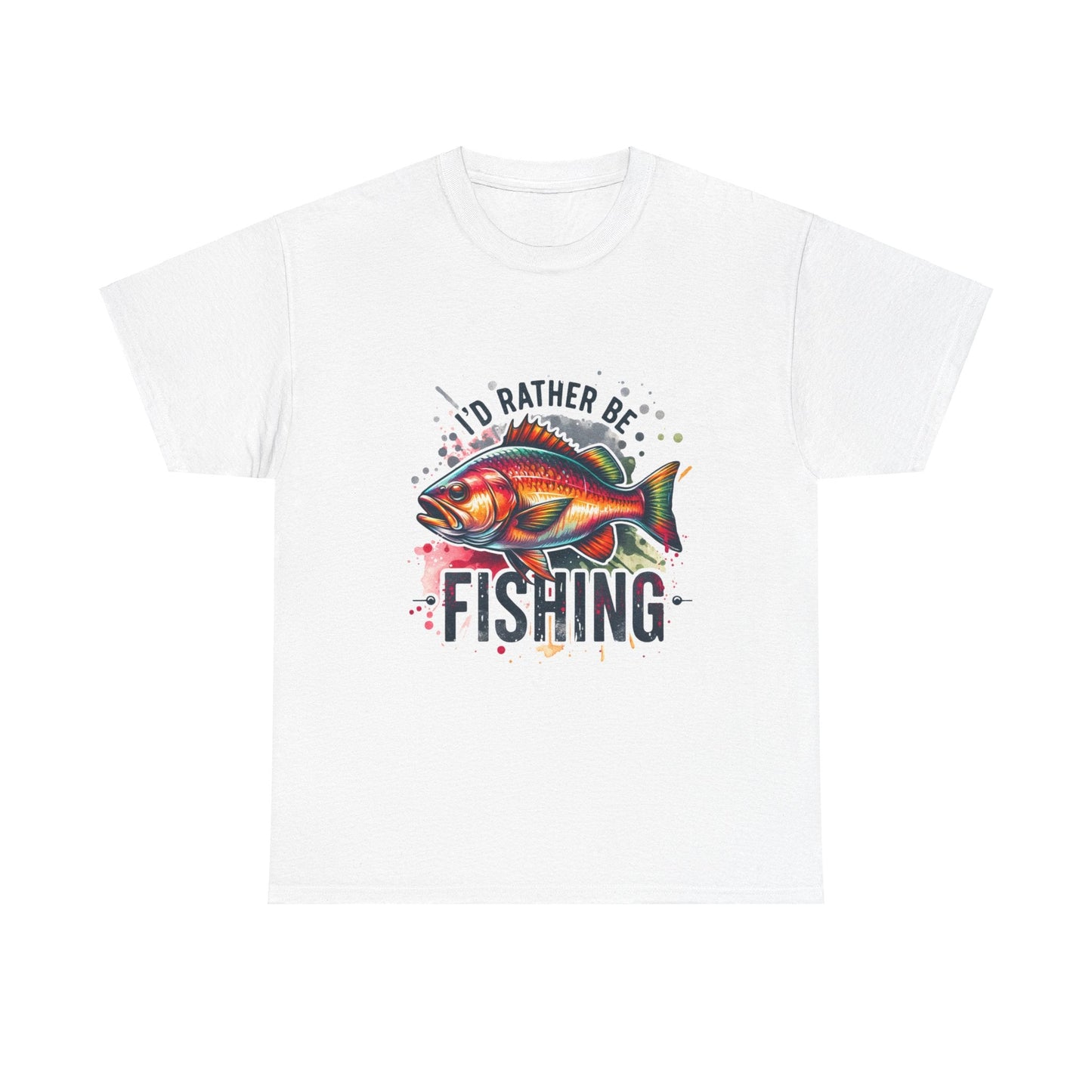 Id Rather Be Fishing Unisex Heavy Cotton Tee - EternalAscension
