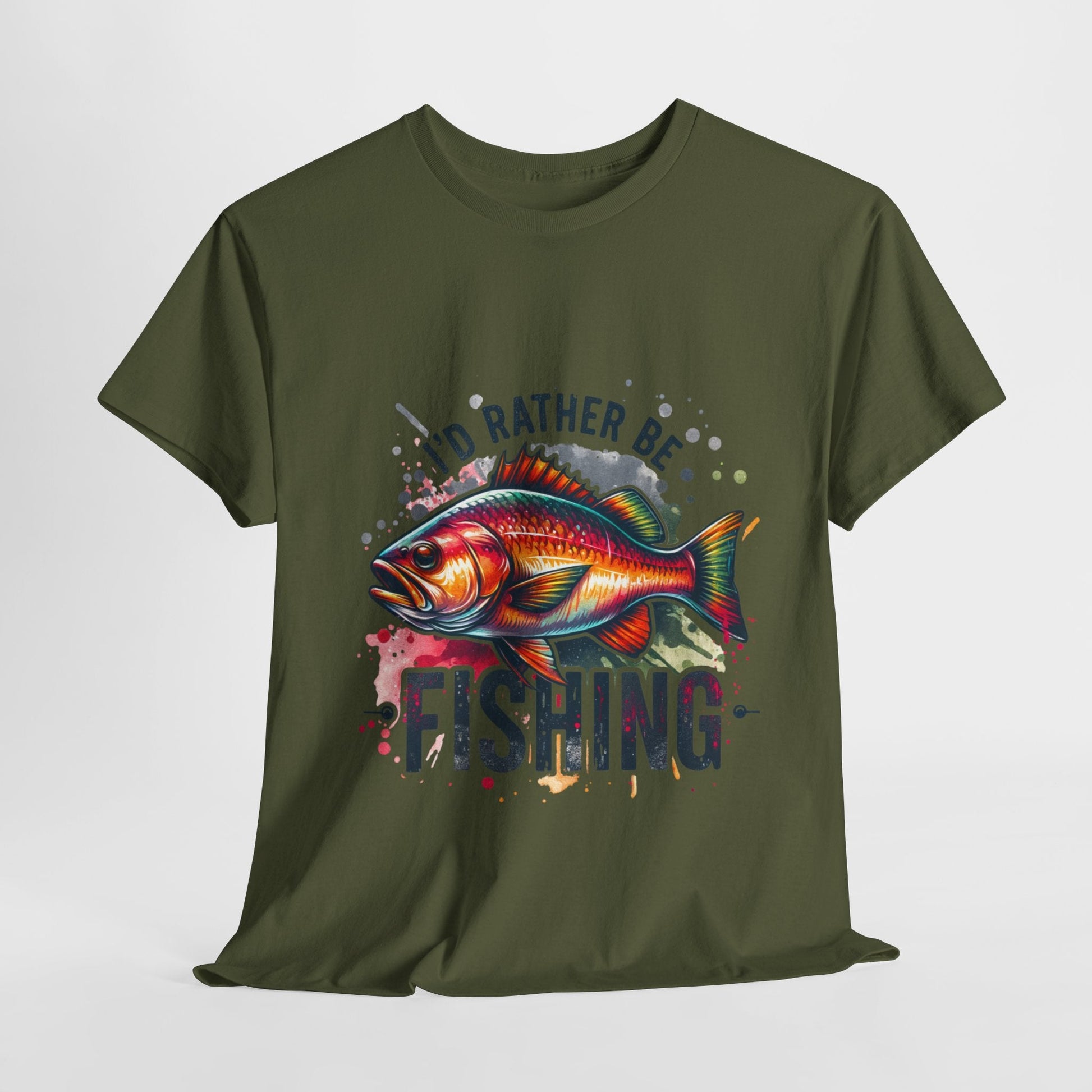 Id Rather Be Fishing Unisex Heavy Cotton Tee - EternalAscension