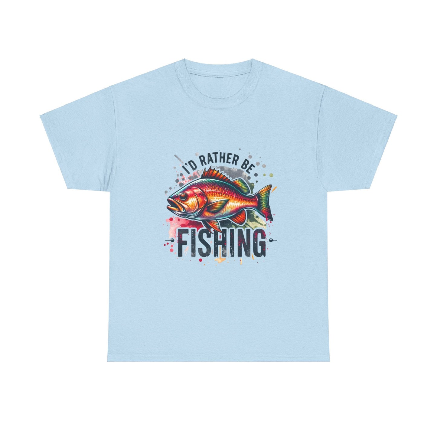 Id Rather Be Fishing Unisex Heavy Cotton Tee - EternalAscension