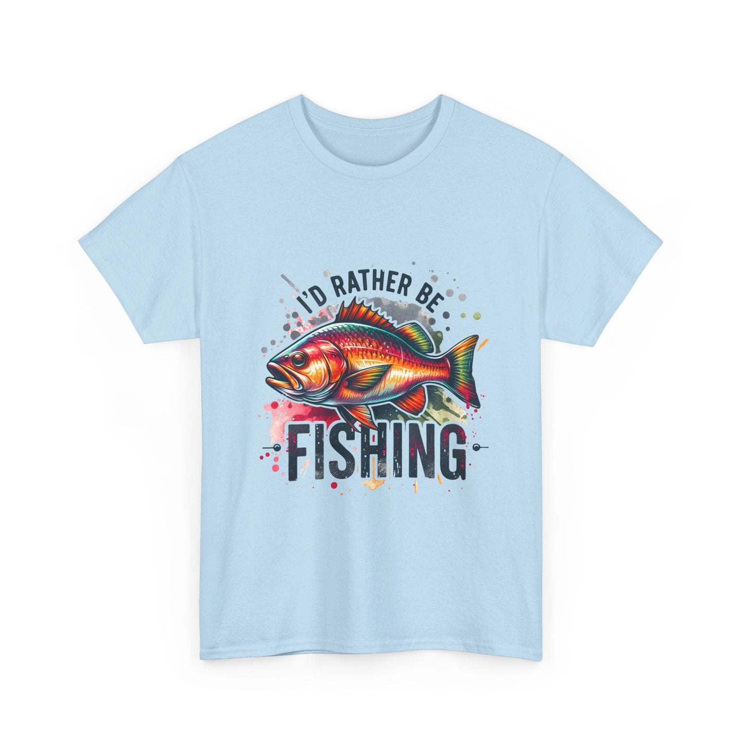 Id Rather Be Fishing Unisex Heavy Cotton Tee - EternalAscension