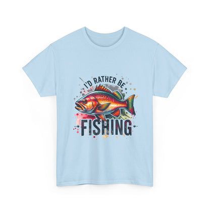 Id Rather Be Fishing Unisex Heavy Cotton Tee - EternalAscension