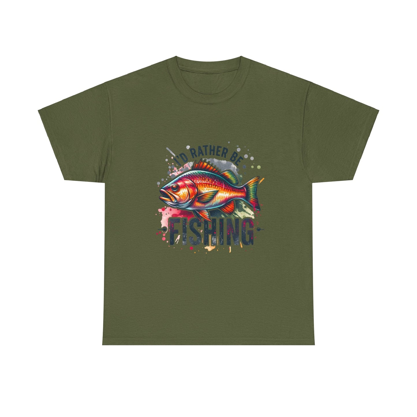 Id Rather Be Fishing Unisex Heavy Cotton Tee - EternalAscension
