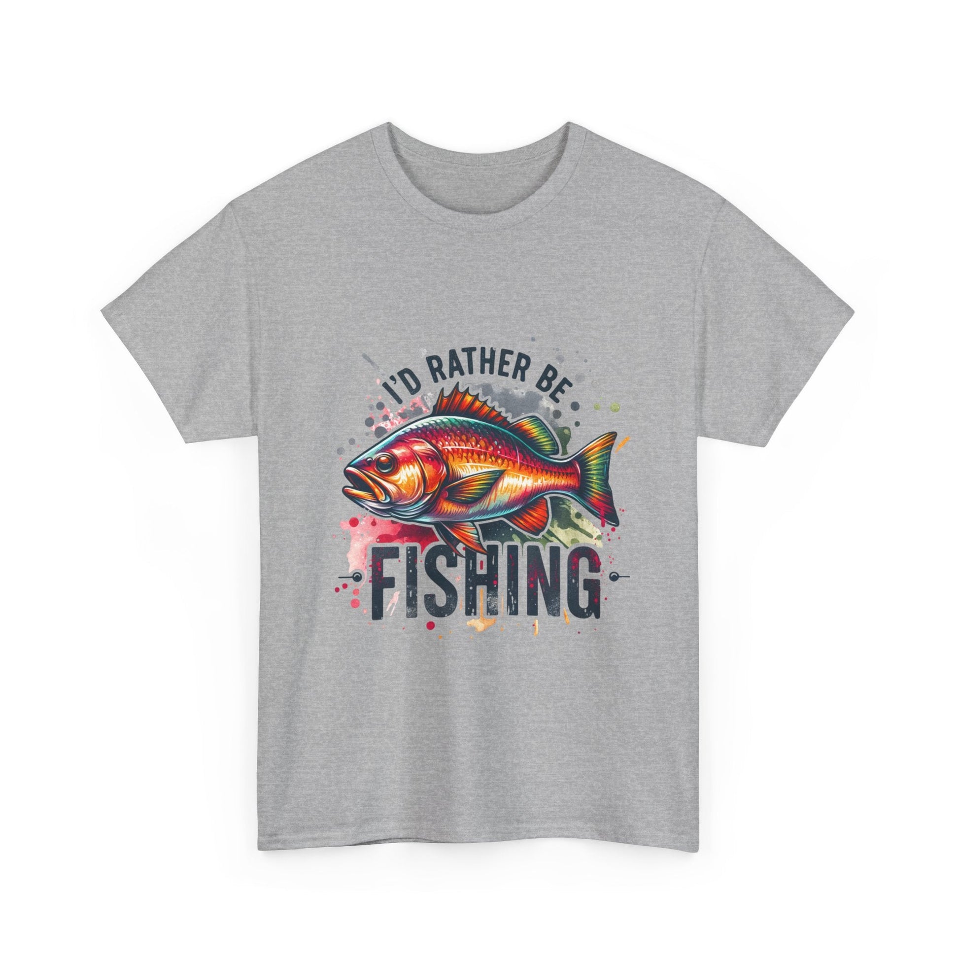 Id Rather Be Fishing Unisex Heavy Cotton Tee - EternalAscension