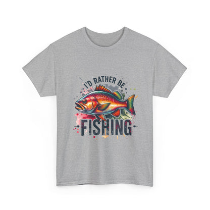 Id Rather Be Fishing Unisex Heavy Cotton Tee - EternalAscension