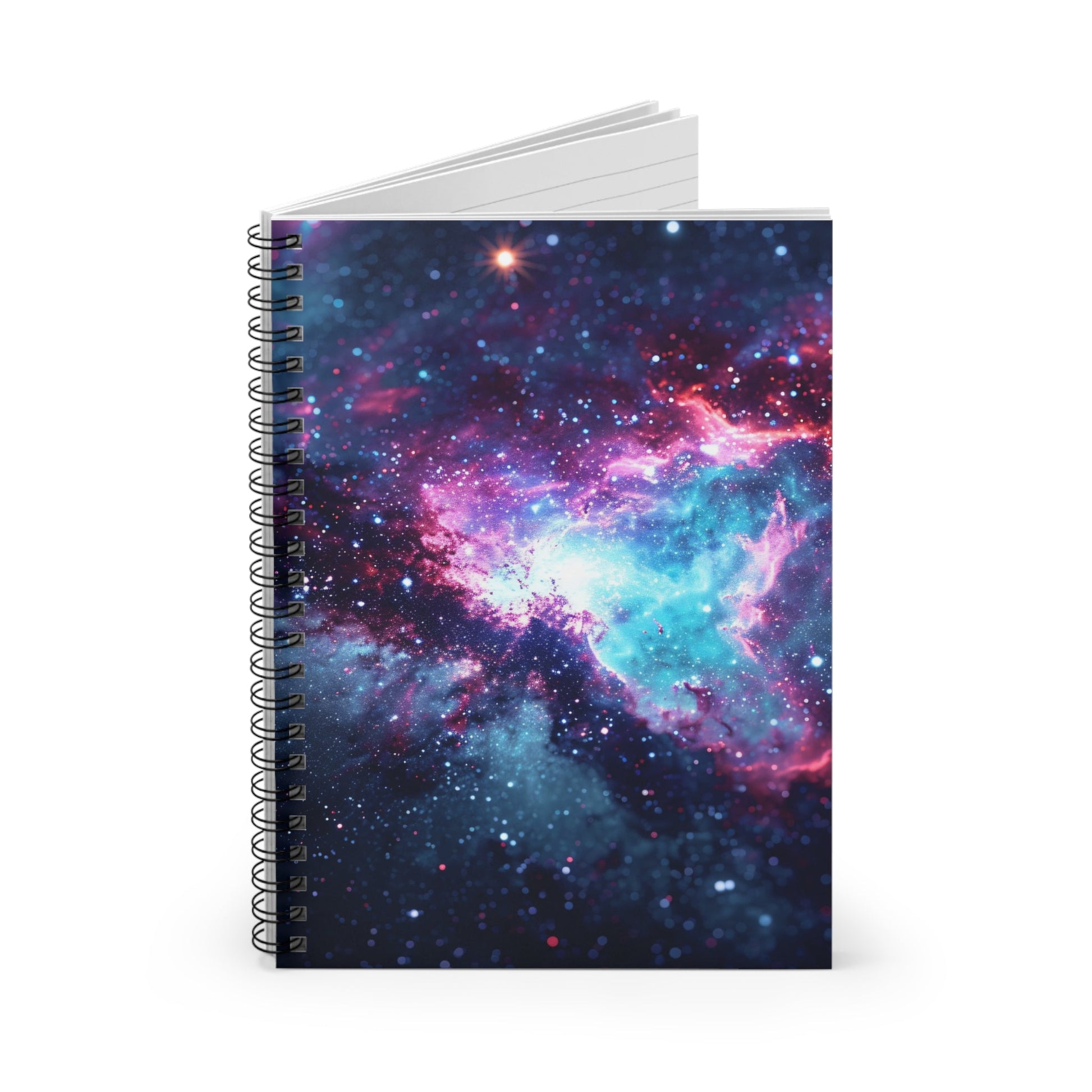 Into The Galaxy Spiral Notebook - Ruled Line - EternalAscension