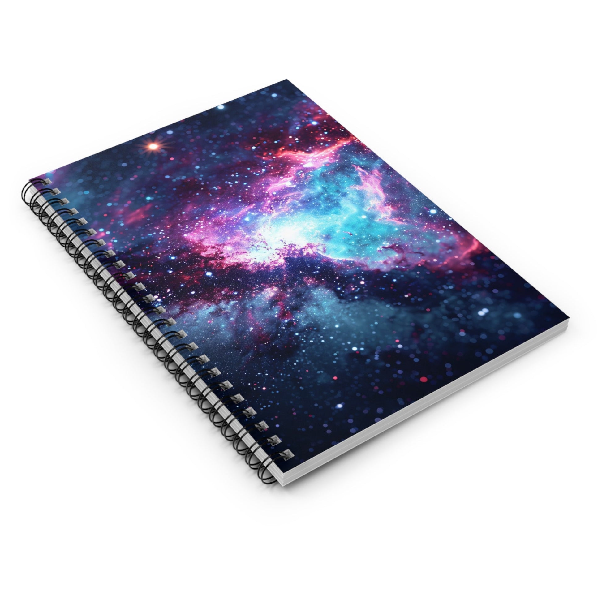 Into The Galaxy Spiral Notebook - Ruled Line - EternalAscension