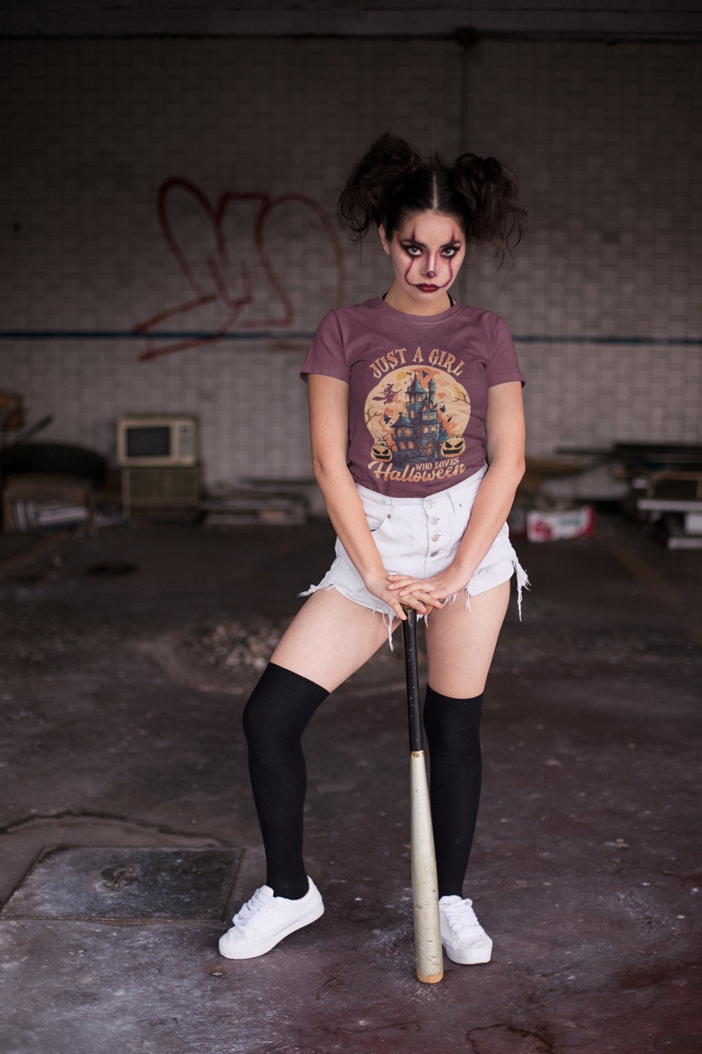 Just a Girl Who Loves Halloween Unisex Softstyle T-Shirt - EternalAscension
