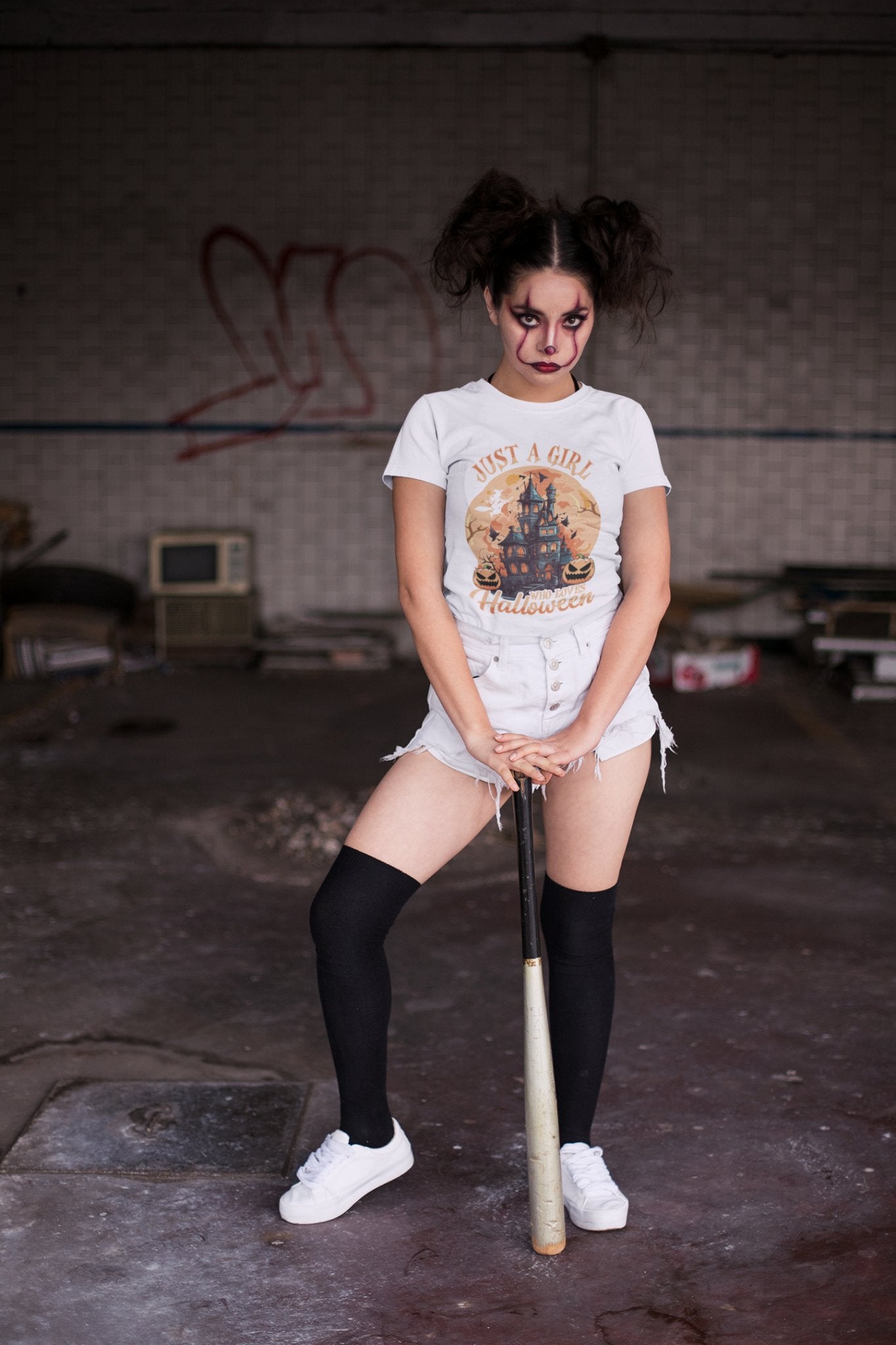 Just a Girl Who Loves Halloween Unisex Softstyle T-Shirt - EternalAscension