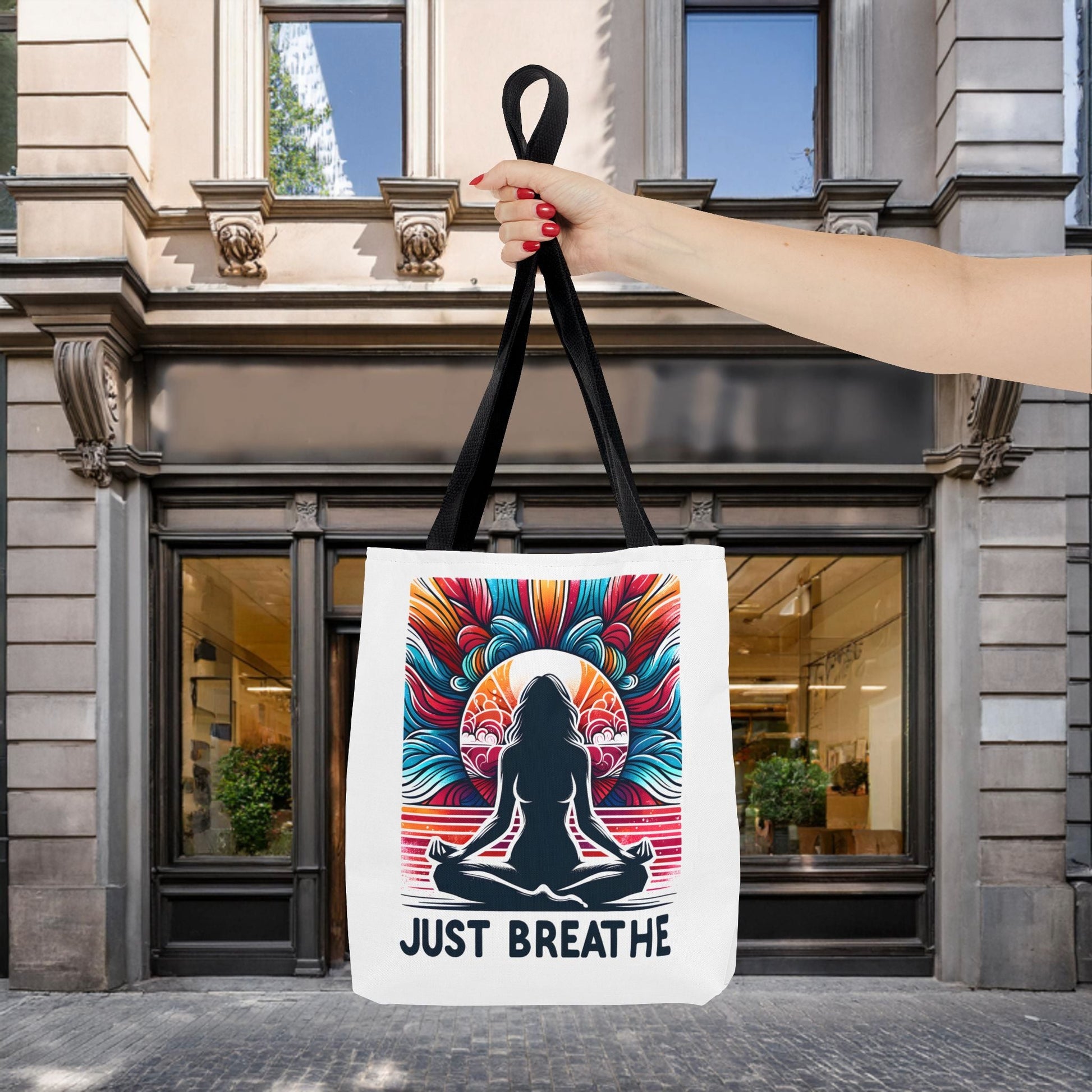 Just Breathe Meditation Tote Bag - EternalAscension