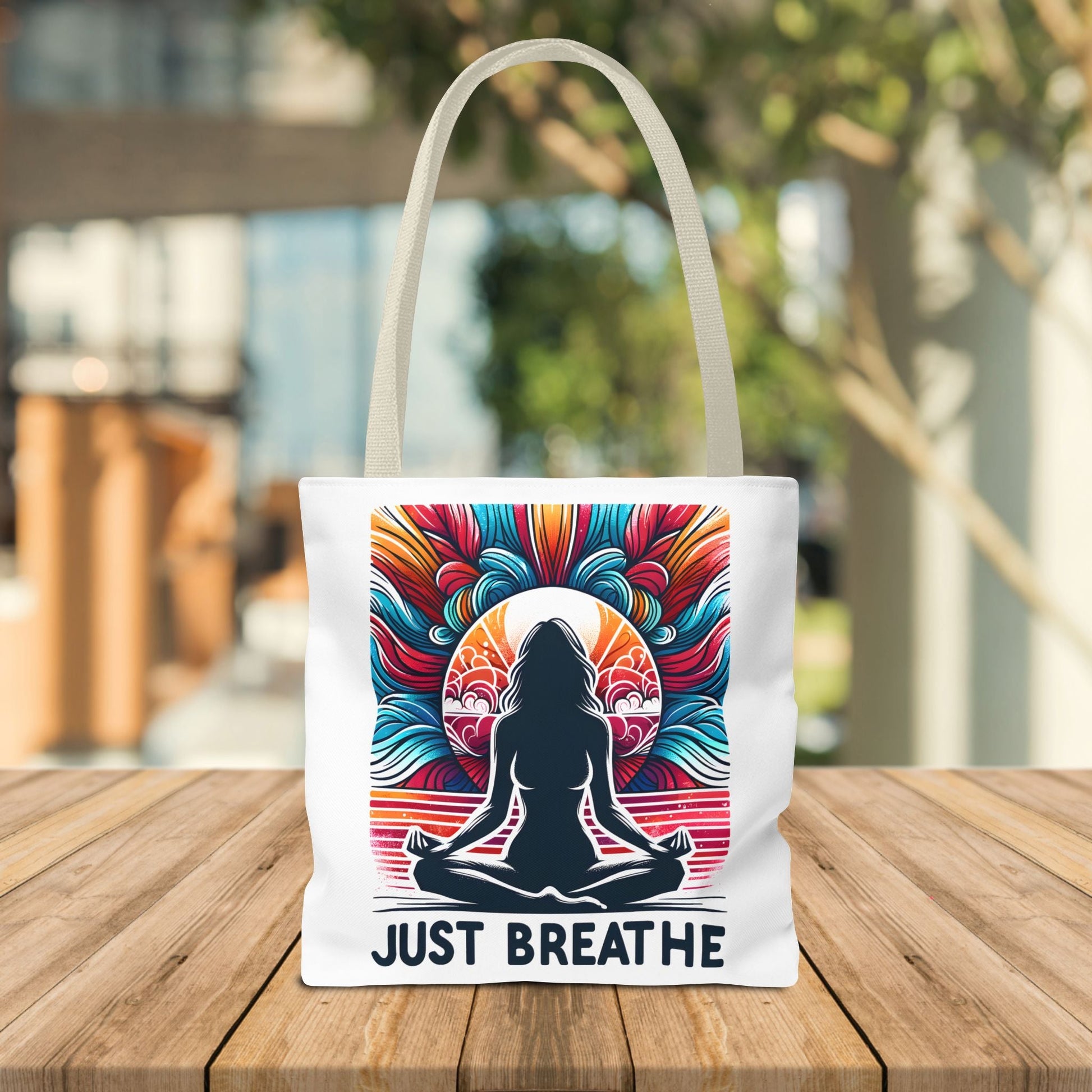 Just Breathe Meditation Tote Bag - EternalAscension