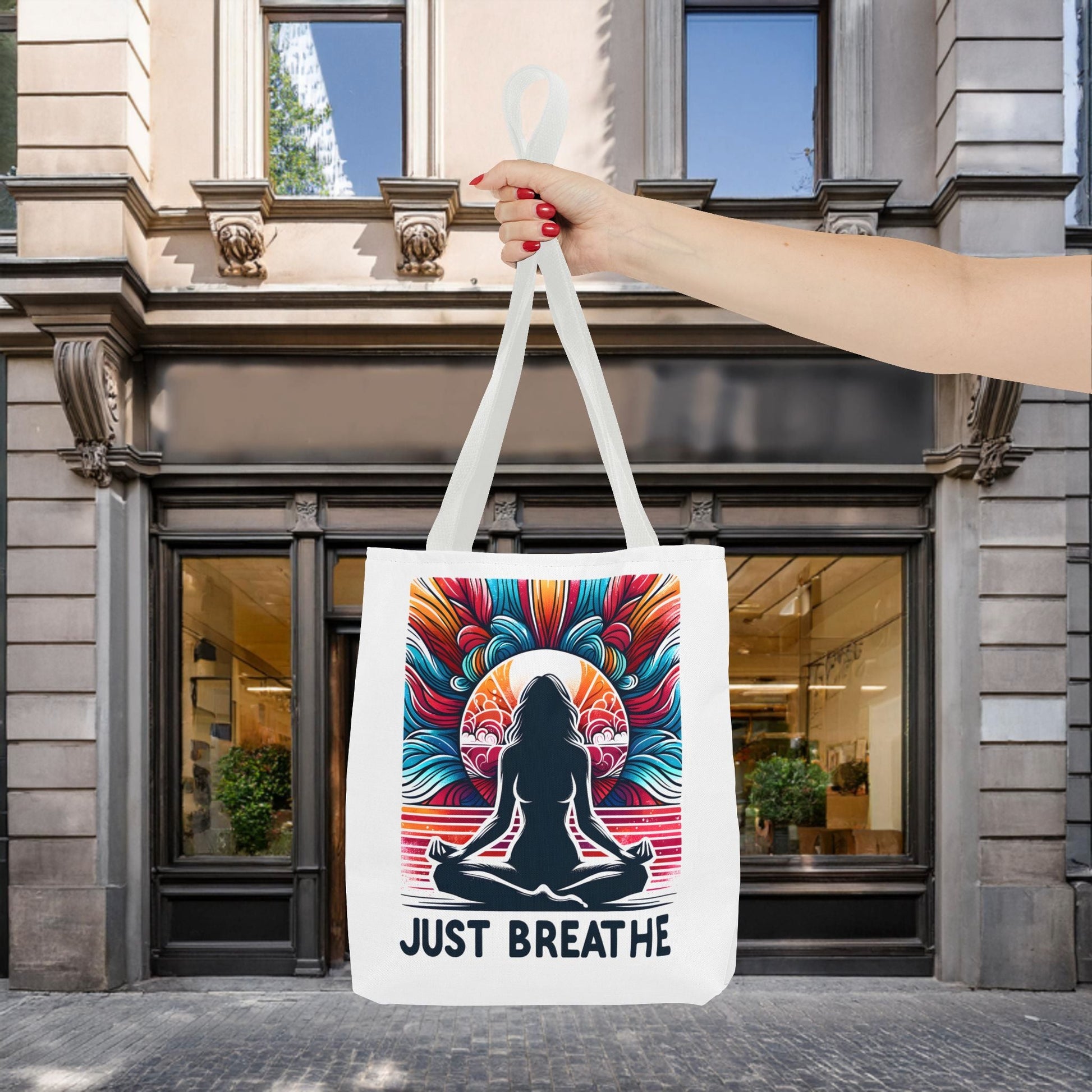 Just Breathe Meditation Tote Bag - EternalAscension