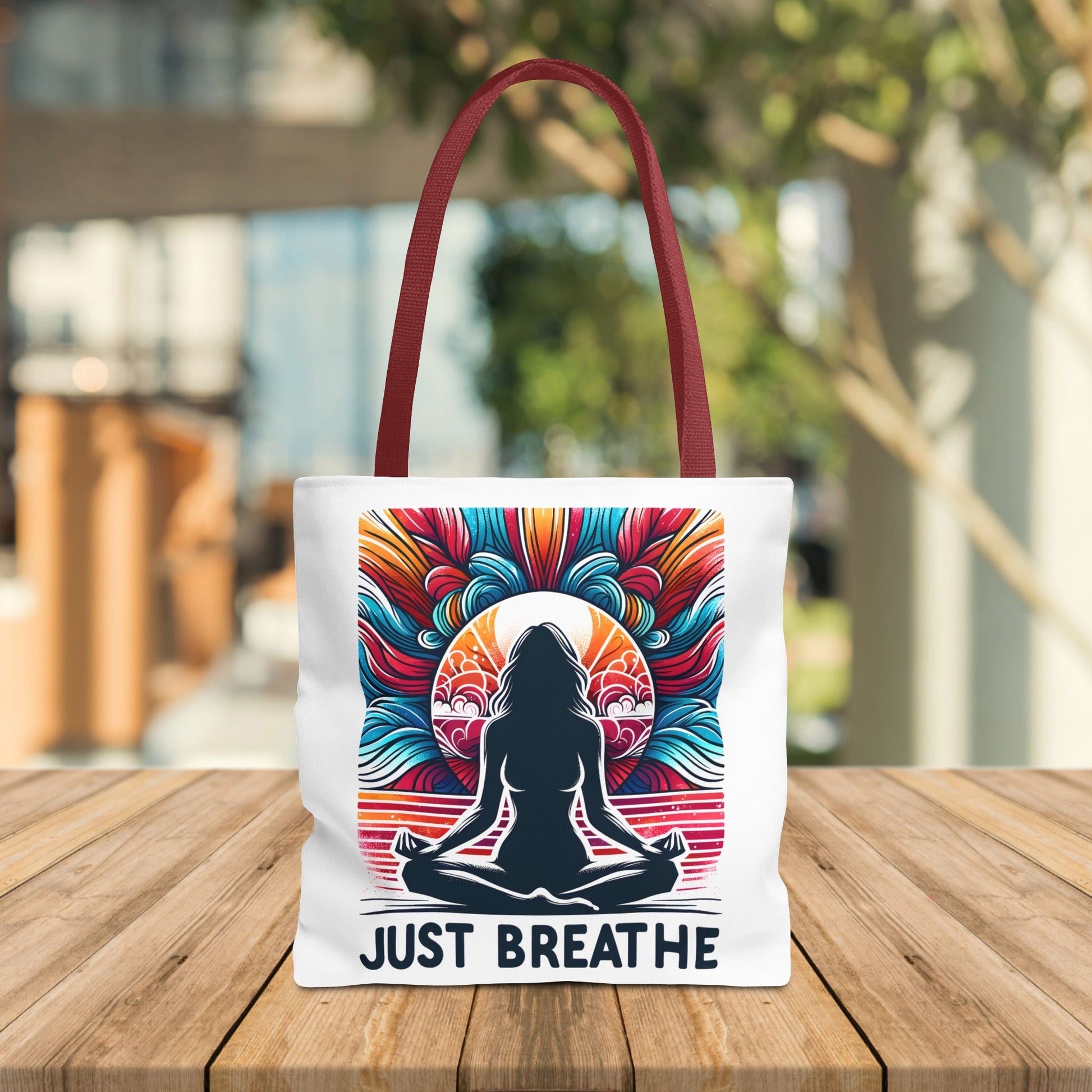 Just Breathe Meditation Tote Bag - EternalAscension