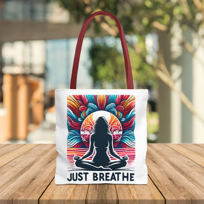 Just Breathe Meditation Tote Bag - EternalAscension