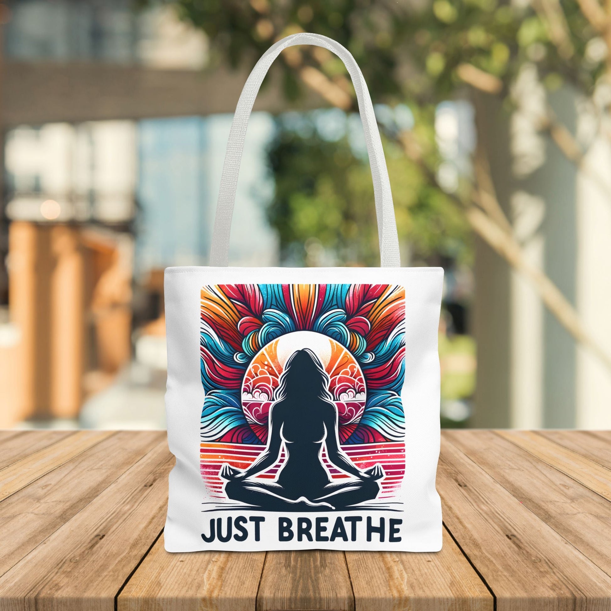 Just Breathe Meditation Tote Bag - EternalAscension