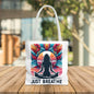 Just Breathe Meditation Tote Bag - EternalAscension