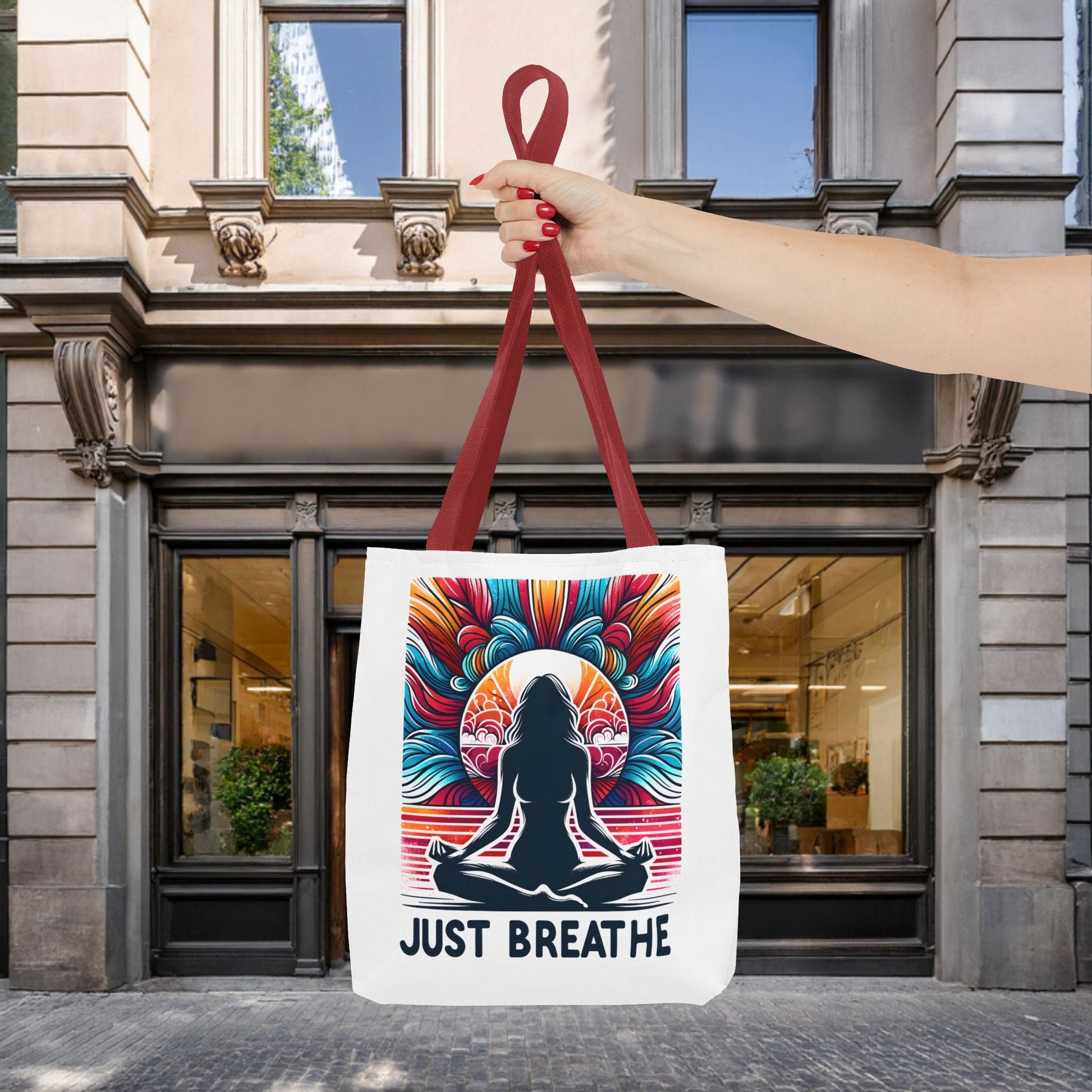 Just Breathe Meditation Tote Bag - EternalAscension
