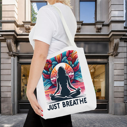 Just Breathe Meditation Tote Bag - EternalAscension