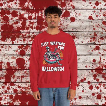 🎃Just Waiting for Halloween 👻 Unisex Heavy Blend™ Crewneck Sweatshirt - EternalAscension