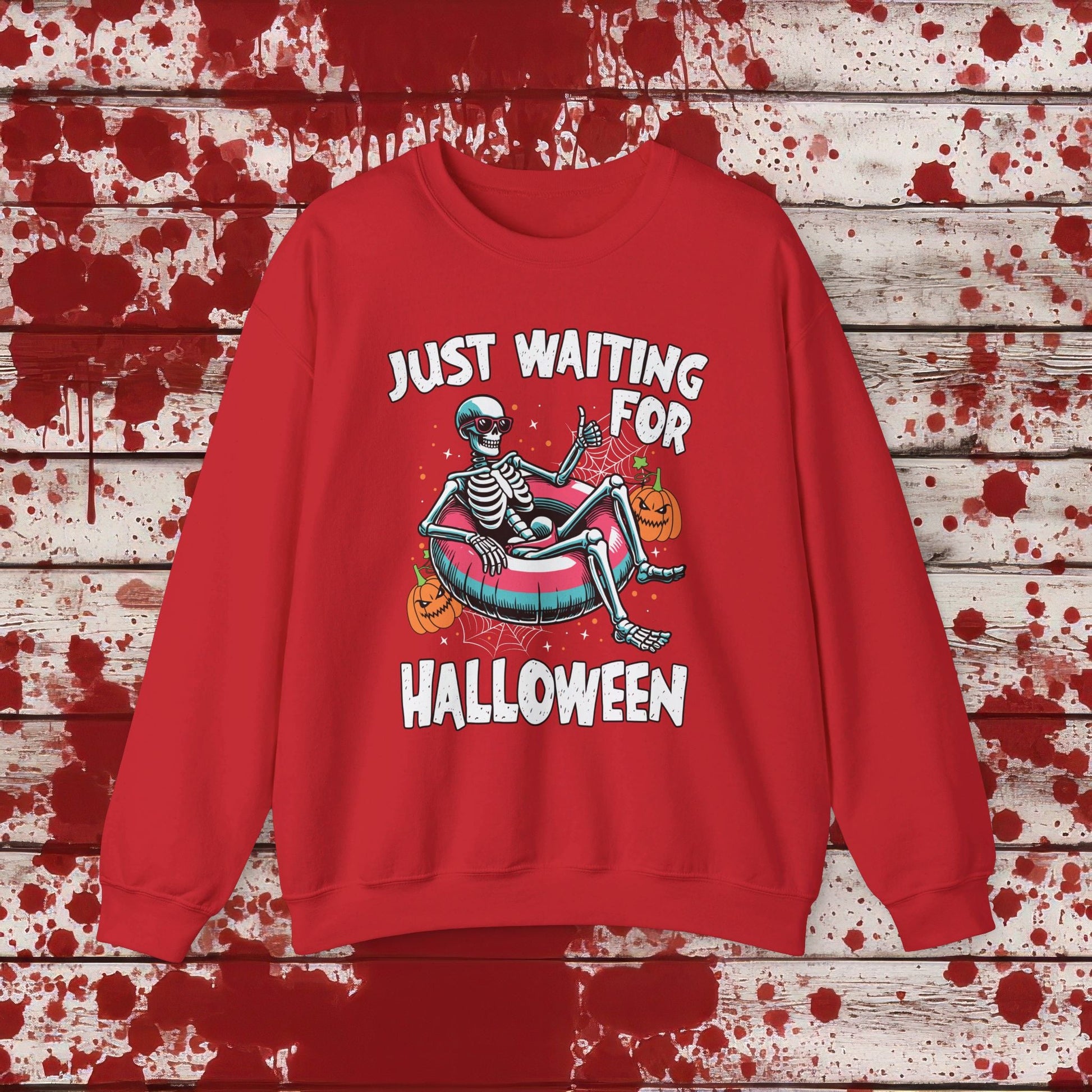 🎃Just Waiting for Halloween 👻 Unisex Heavy Blend™ Crewneck Sweatshirt - EternalAscension