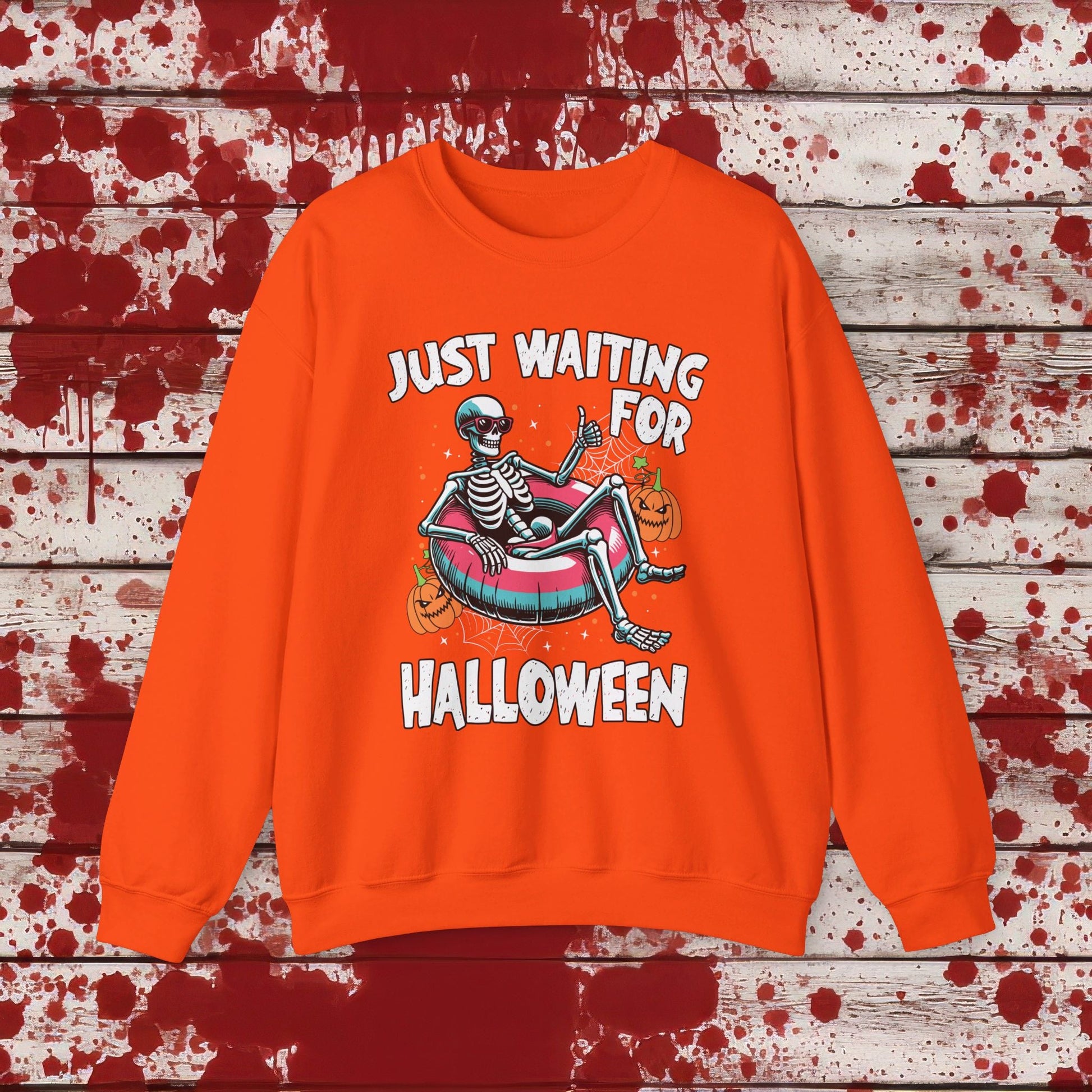🎃Just Waiting for Halloween 👻 Unisex Heavy Blend™ Crewneck Sweatshirt - EternalAscension