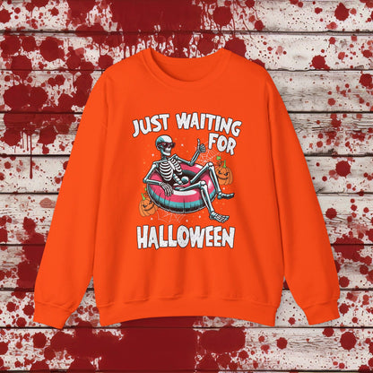 🎃Just Waiting for Halloween 👻 Unisex Heavy Blend™ Crewneck Sweatshirt - EternalAscension