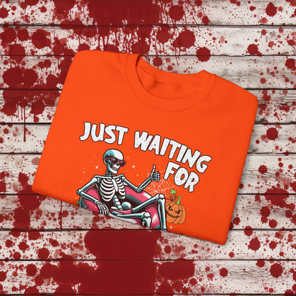 🎃Just Waiting for Halloween 👻 Unisex Heavy Blend™ Crewneck Sweatshirt - EternalAscension