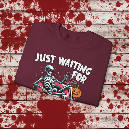 🎃Just Waiting for Halloween 👻 Unisex Heavy Blend™ Crewneck Sweatshirt - EternalAscension