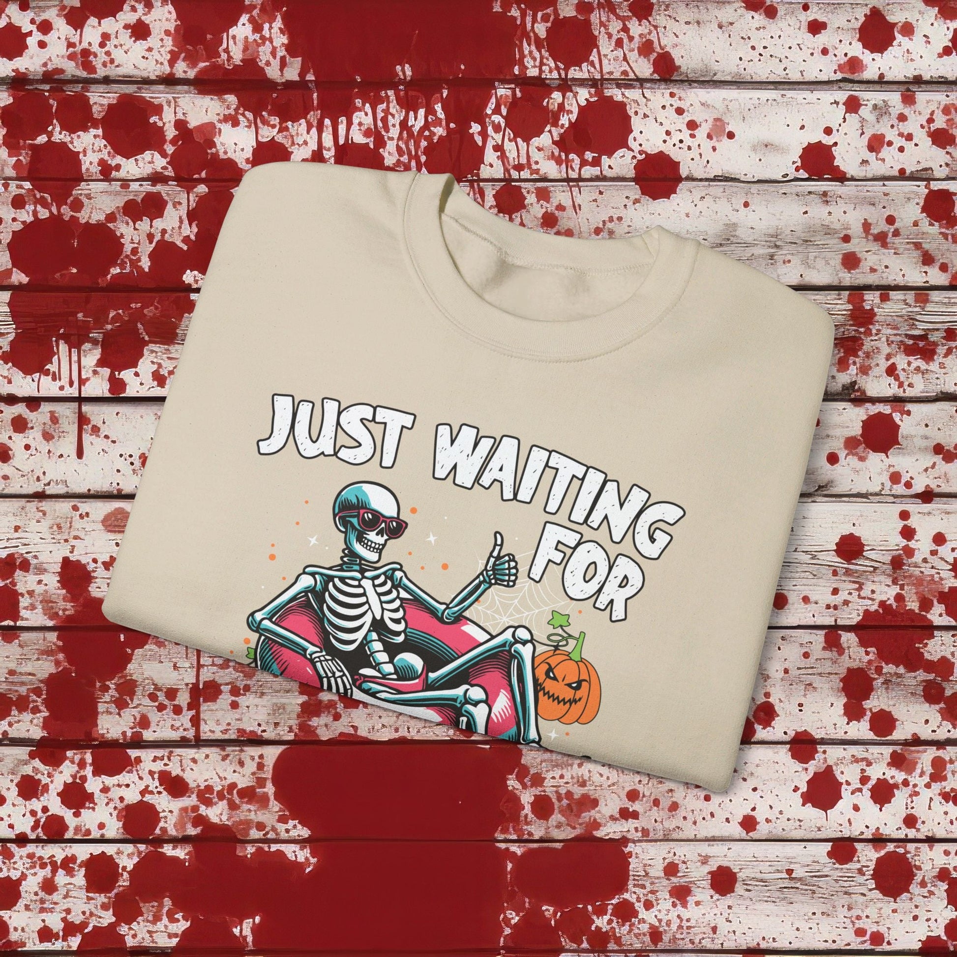 🎃Just Waiting for Halloween 👻 Unisex Heavy Blend™ Crewneck Sweatshirt - EternalAscension
