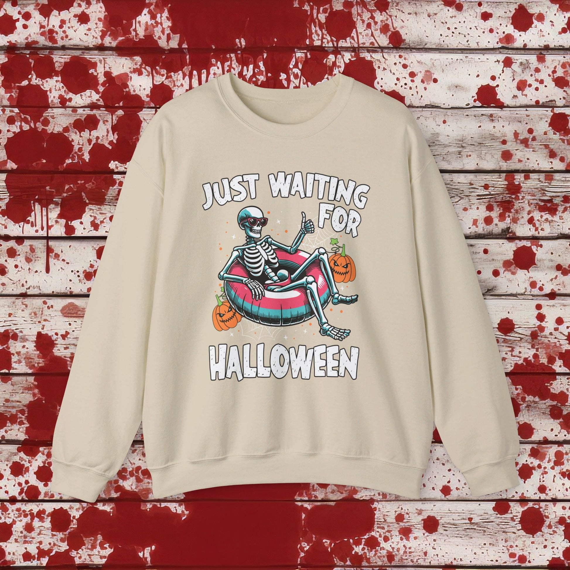 🎃Just Waiting for Halloween 👻 Unisex Heavy Blend™ Crewneck Sweatshirt - EternalAscension