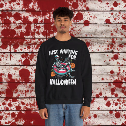 🎃Just Waiting for Halloween 👻 Unisex Heavy Blend™ Crewneck Sweatshirt - EternalAscension