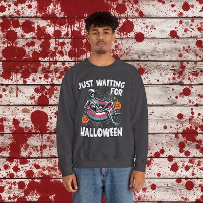 🎃Just Waiting for Halloween 👻 Unisex Heavy Blend™ Crewneck Sweatshirt - EternalAscension
