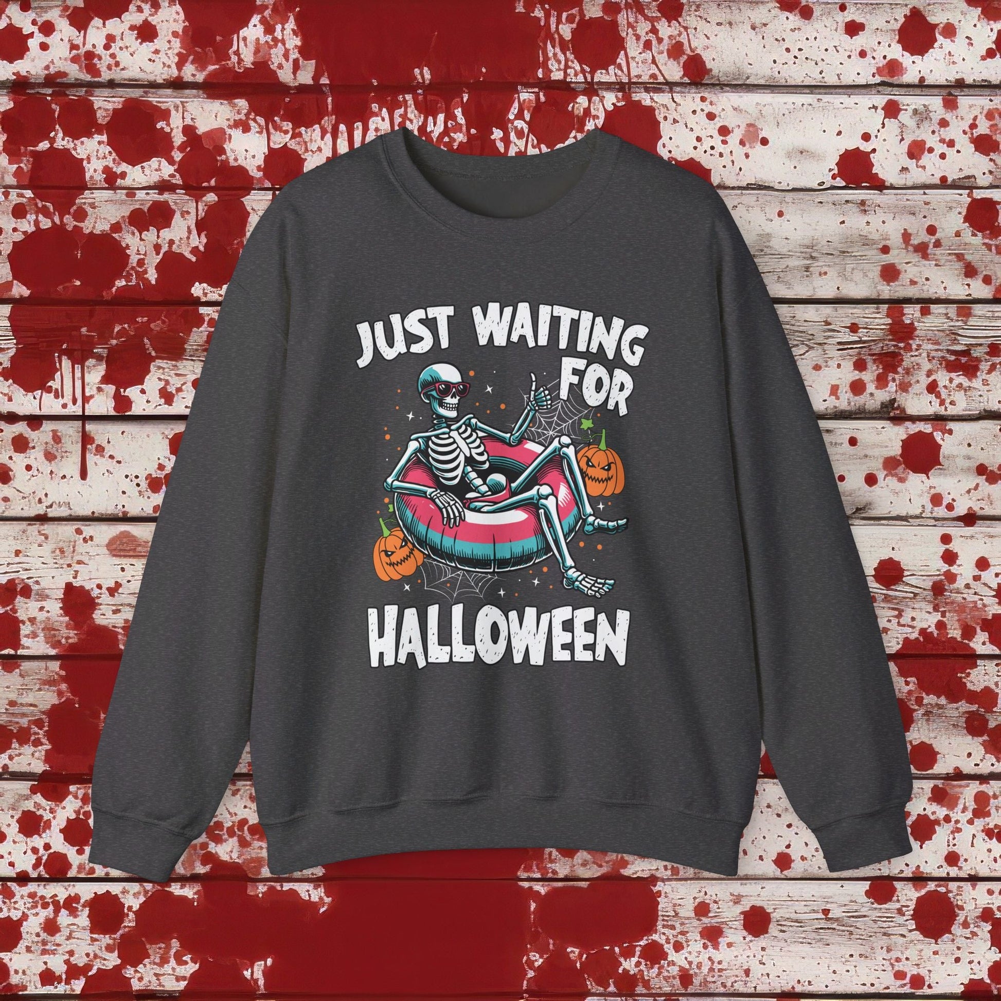 🎃Just Waiting for Halloween 👻 Unisex Heavy Blend™ Crewneck Sweatshirt - EternalAscension