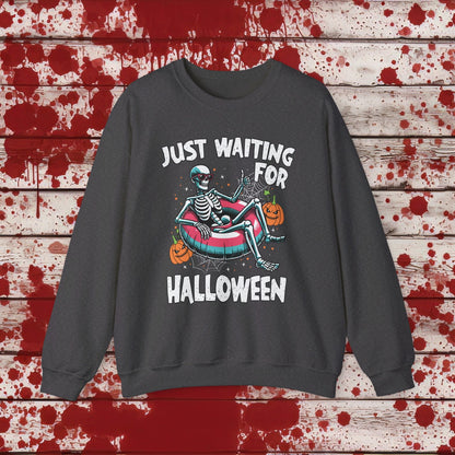 🎃Just Waiting for Halloween 👻 Unisex Heavy Blend™ Crewneck Sweatshirt - EternalAscension