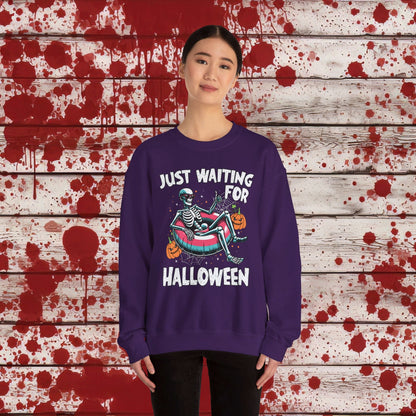 🎃Just Waiting for Halloween 👻 Unisex Heavy Blend™ Crewneck Sweatshirt - EternalAscension