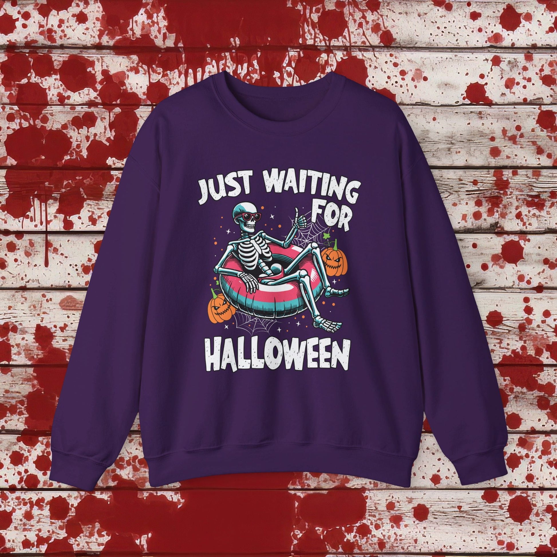 🎃Just Waiting for Halloween 👻 Unisex Heavy Blend™ Crewneck Sweatshirt - EternalAscension