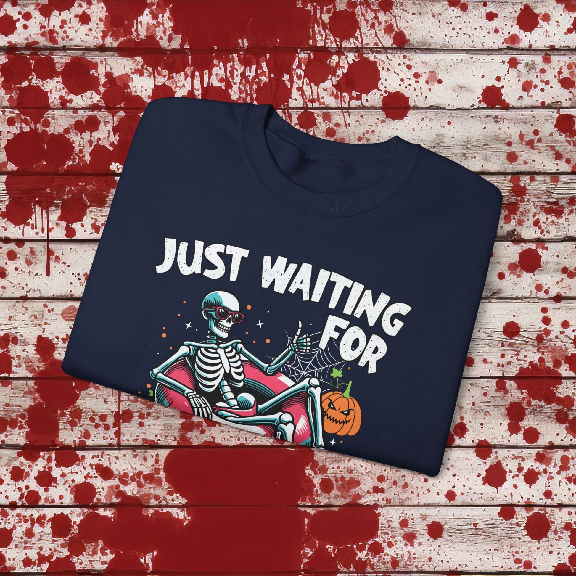 🎃Just Waiting for Halloween 👻 Unisex Heavy Blend™ Crewneck Sweatshirt - EternalAscension