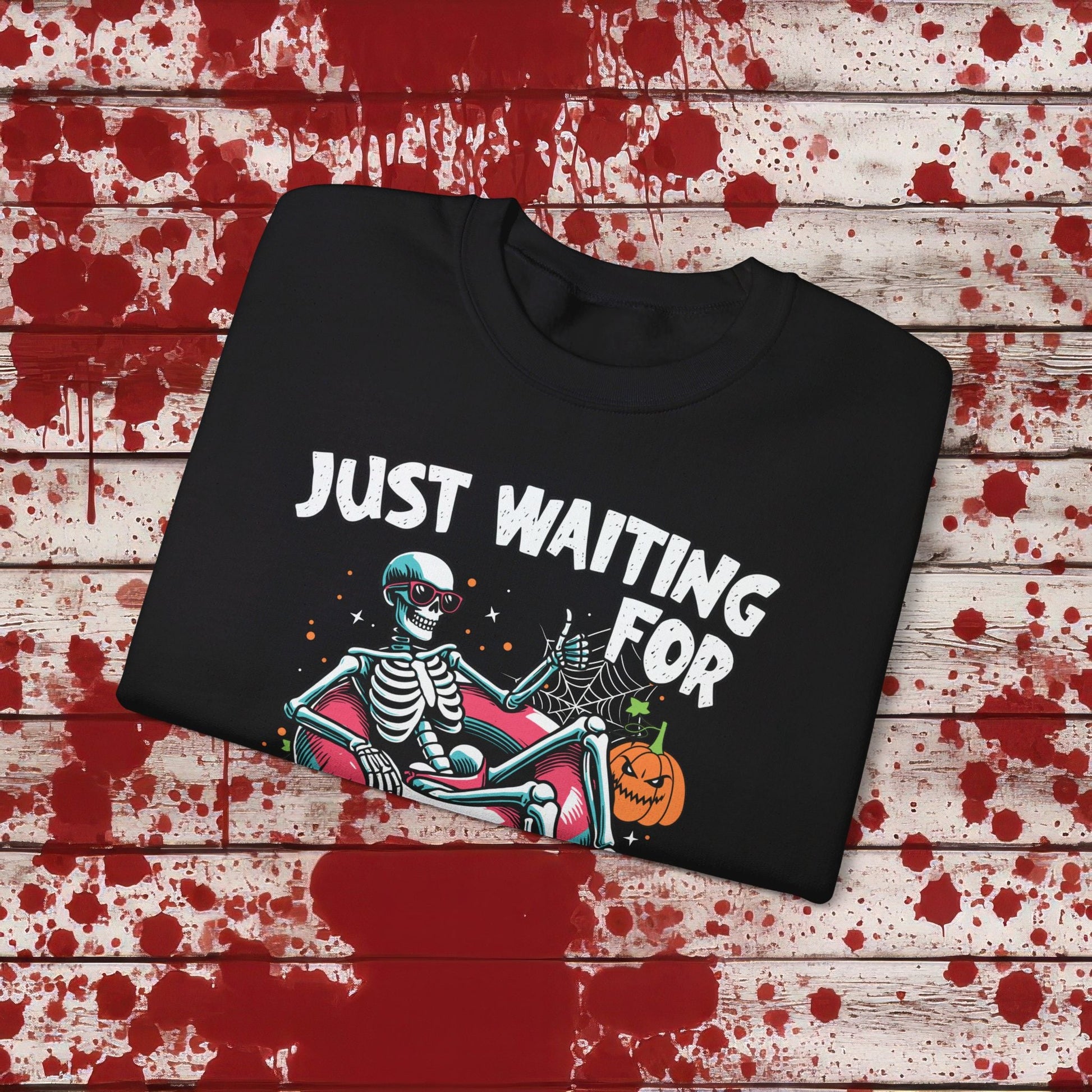 🎃Just Waiting for Halloween 👻 Unisex Heavy Blend™ Crewneck Sweatshirt - EternalAscension