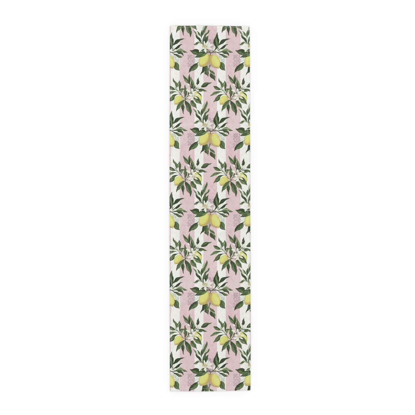 Lemon Branches Pink Pattern Table Runner - EternalAscension