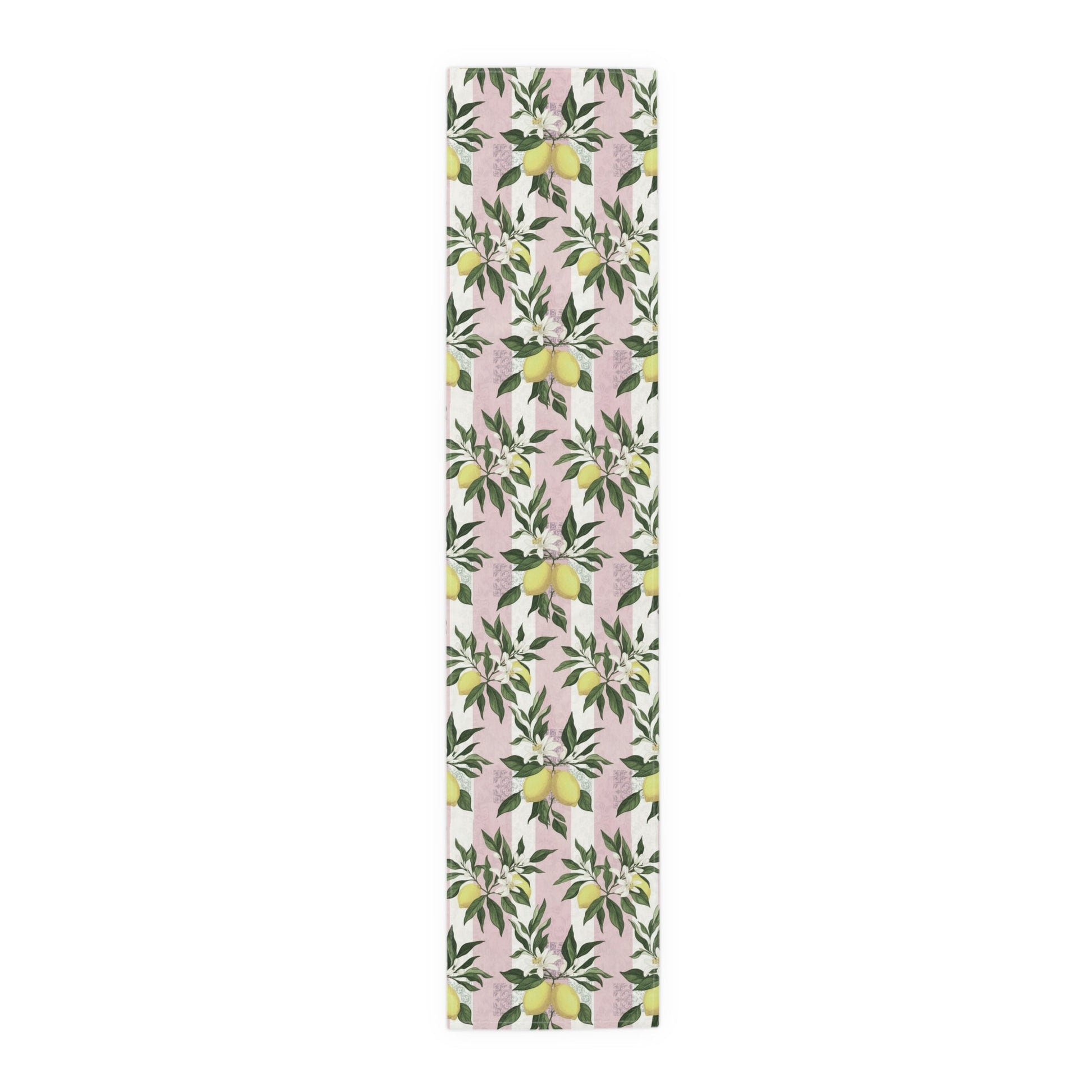 Lemon Branches Pink Pattern Table Runner - EternalAscension