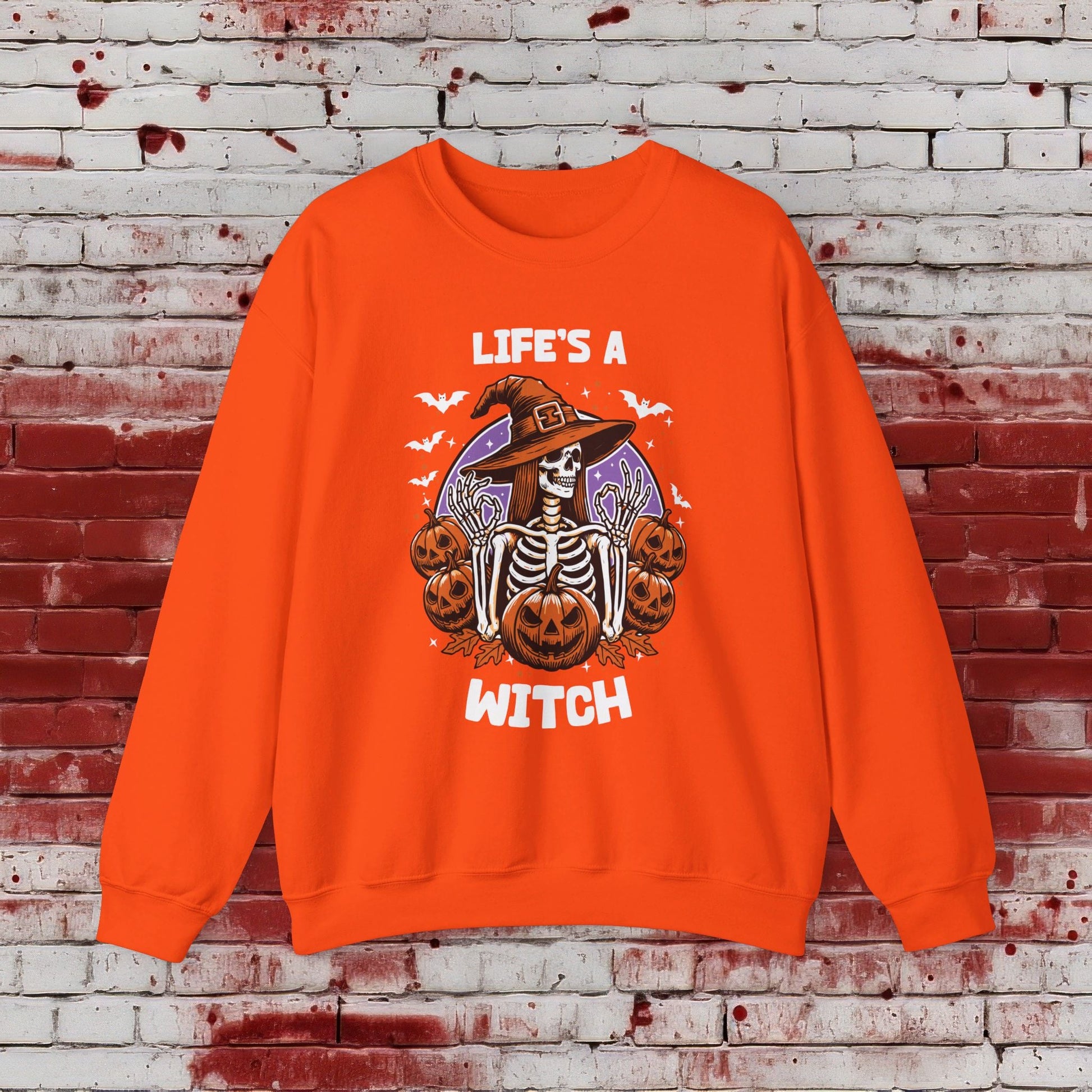 🎃Life's a Witch 🧙‍♀️Unisex Heavy Blend™ Crewneck Sweatshirt - EternalAscension