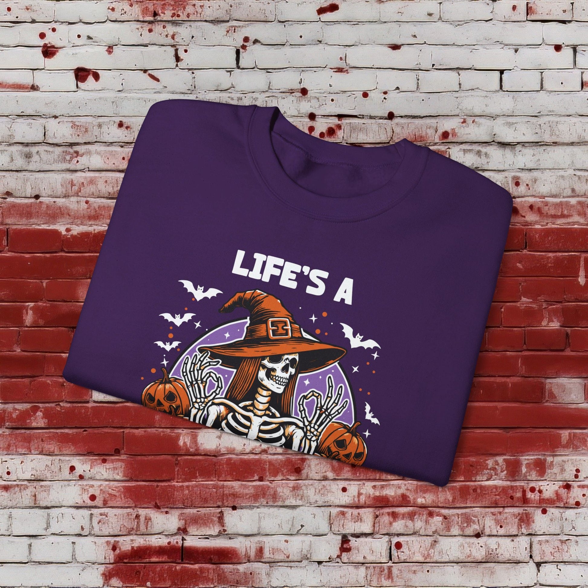 🎃Life's a Witch 🧙‍♀️Unisex Heavy Blend™ Crewneck Sweatshirt - EternalAscension