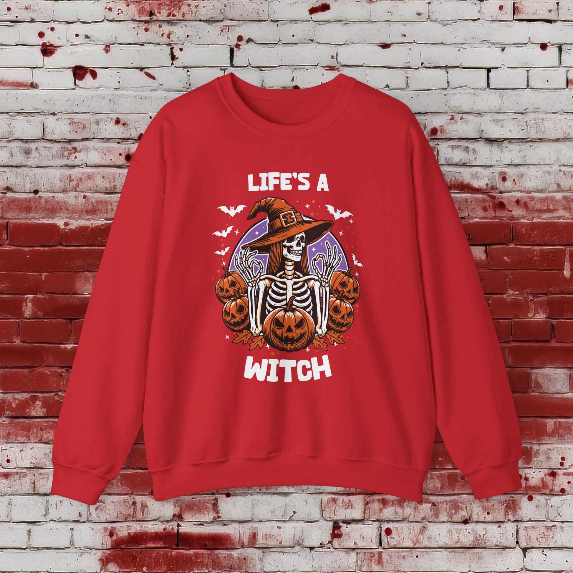 🎃Life's a Witch 🧙‍♀️Unisex Heavy Blend™ Crewneck Sweatshirt - EternalAscension