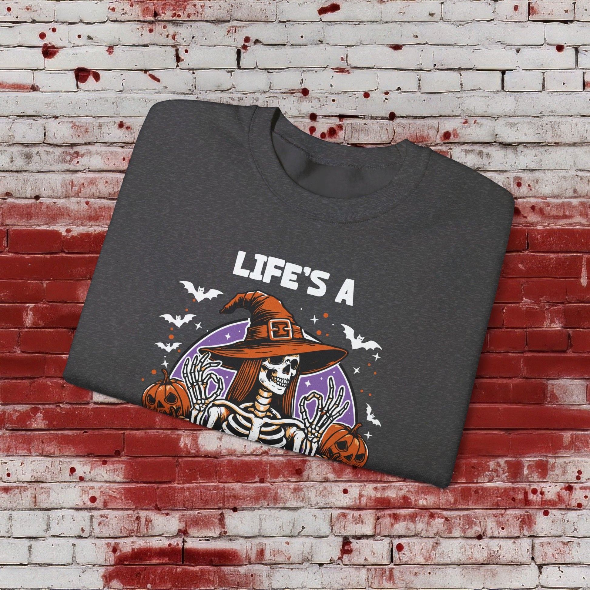 🎃Life's a Witch 🧙‍♀️Unisex Heavy Blend™ Crewneck Sweatshirt - EternalAscension